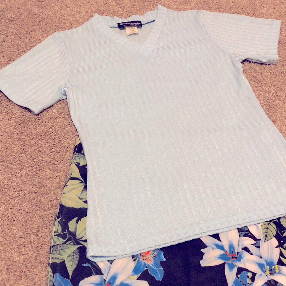 Rachel Rachel light blue top